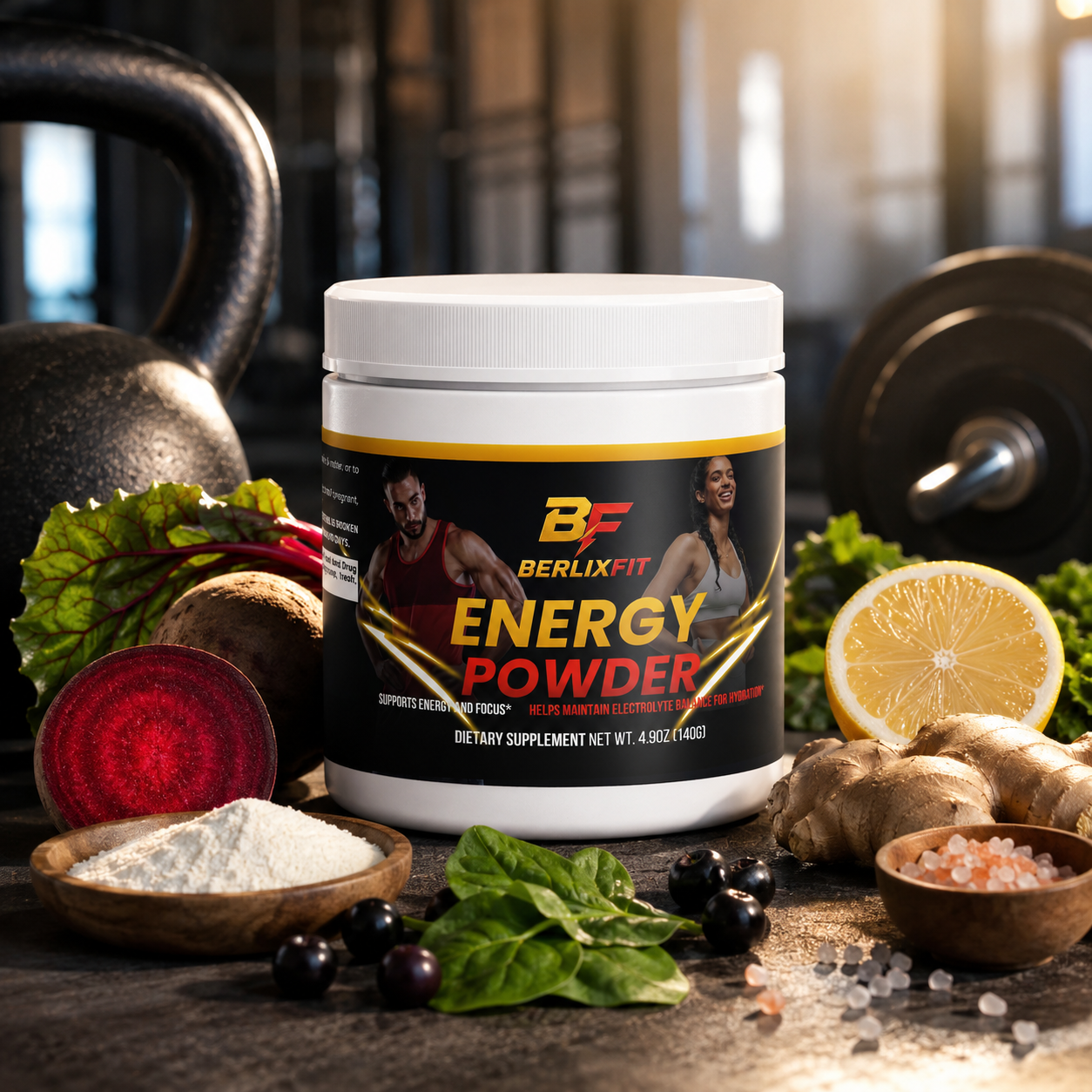 BerlixFit Energy Powder (Strawberry Shortcake)